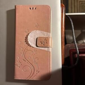 🍁rose pink wallet cell phone case New